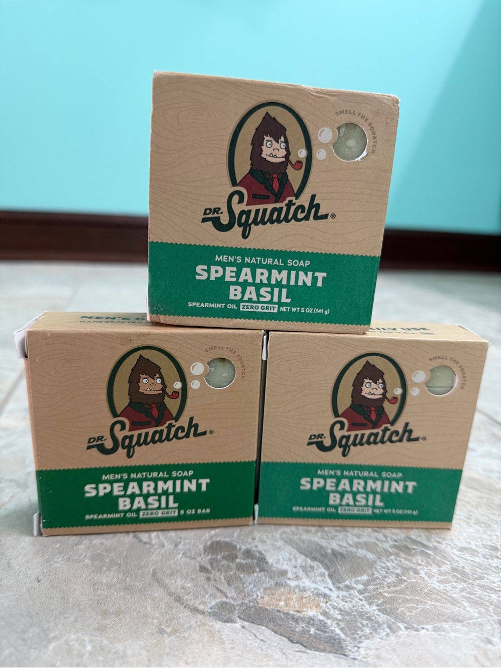 Dr. Squatch Spearmint Basil Men's Natural Soap